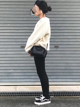 「Three Four Time（ｽﾘｰﾌｫｰﾀｲﾑ）のアイテム」を使った、NANAさん（レディース・162cm）の秋コーディネート