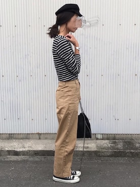 「NINE（ナイン）のアイテム」を使った、NANAさん（レディース・162cm）の秋コーディネート
