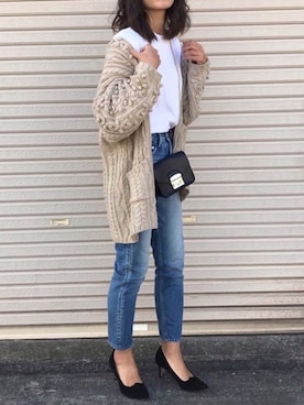 「PICHE ABAHOUSE（ピシェ アバハウス）のアイテム」を使った、NANAさん（レディース・162cm）の秋コーディネート