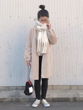 NANAさん（レディース・162cm）の冬コーディネート
