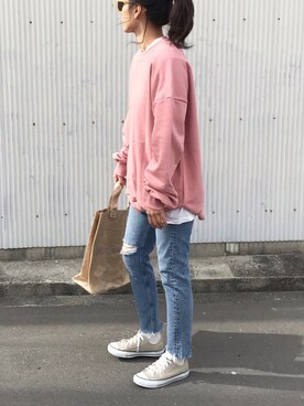 「A.D.S.R.（エーディーエスアール）のA.D.S.R　エー・ディー・エス・アール　MILLIE　ミリー（サングラス）」を使った、NANAさん（レディース・162cm）の冬コーディネート