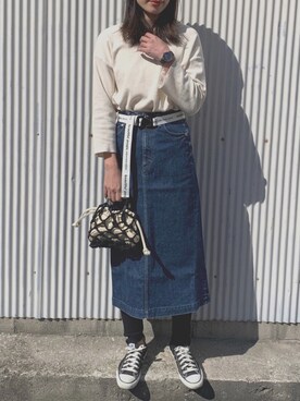 「STUDIOUS SELECT（ステュディオスセレクト）のアイテム」を使った、NANAさん（レディース・162cm）の春コーディネート