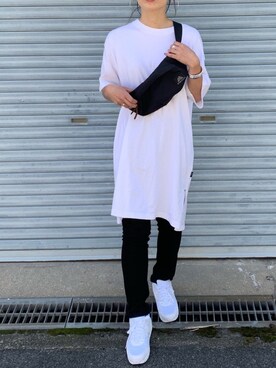 「TRUNC（トランクエイティーエイト）のアイテム（アクセサリー）」を使った、NANAさん（レディース・162cm）の春コーディネート