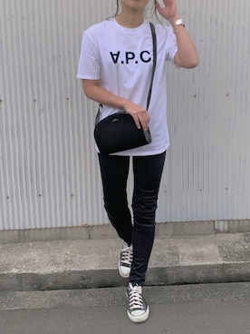 「TRUNC（トランクエイティーエイト）のアイテム（アクセサリー）」を使った、NANAさん（レディース・162cm）の春コーディネート