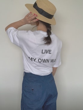 「A.P.C.（アーペーセー）のアイテム（アクセサリー）」を使った、NANAさん（レディース・162cm）の春コーディネート