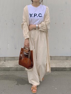 「TRUNC（トランクエイティーエイト）のアイテム（アクセサリー）」を使った、NANAさん（レディース・162cm）の春コーディネート