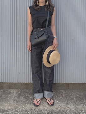 「TRUNC（トランクエイティーエイト）のアイテム（アクセサリー）」を使った、NANAさん（レディース・162cm）の夏コーディネート