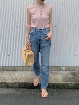 「TRUNC（トランクエイティーエイト）のアイテム（アクセサリー）」を使った、NANAさん（レディース・162cm）の夏コーディネート