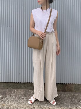 「TRUNC（トランクエイティーエイト）のアイテム（アクセサリー）」を使った、NANAさん（レディース・162cm）の夏コーディネート