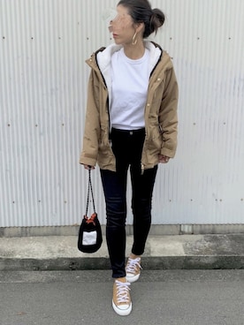 「シェリーアイランド」｜「アイテム（ジャケット/アウター）」を使った、NANAさん（レディース・162cm）の秋コーディネート