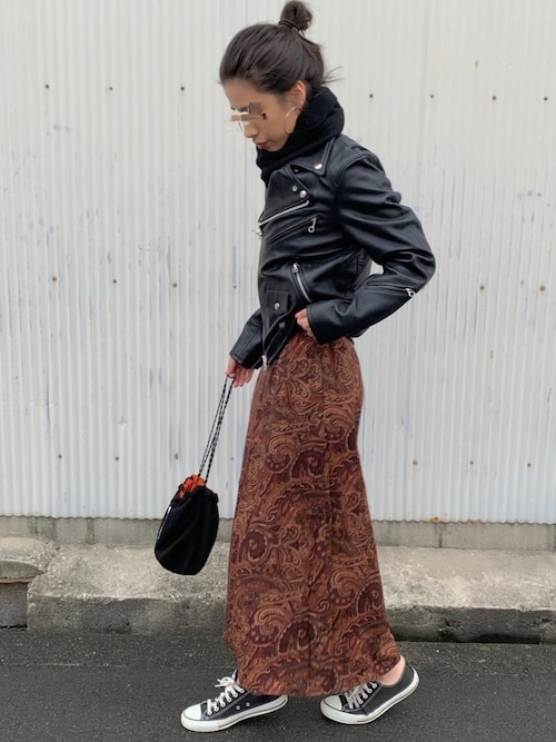 NANAさんのライダースジャケットを使ったコーディネート - ZOZOTOWN