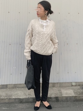 「PICHE ABAHOUSE（ピシェ アバハウス）のアイテム」を使った、NANAさん（レディース・162cm）の冬コーディネート