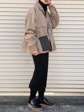 「スターティングオーバー」｜「アイテム（ブルゾン）」を使った、NANAさん（レディース・162cm）の冬コーディネート