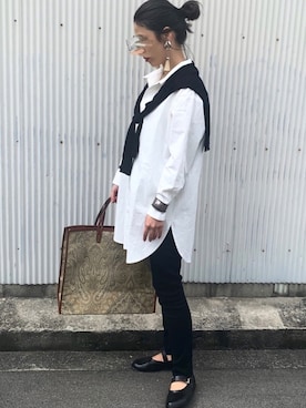 「Steven Alan（スティーブンアラン）のアイテム（その他シューズ）」を使った、NANAさん（レディース・162cm）の春コーディネート