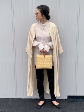 「BLANC..（ブラン）のアイテム」を使った、NANAさん（レディース・162cm）の春コーディネート