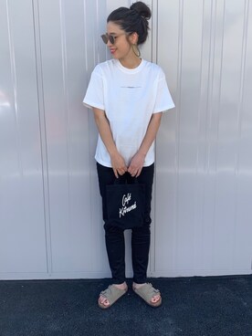 「URBAN RESEARCH Sonny Label（アーバンリサーチサニーレーベル）のカラーフレームサングラス（サングラス）」を使った、NANAさん（レディース・162cm）の夏コーディネート