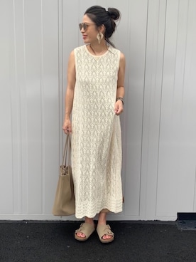 「URBAN RESEARCH Sonny Label（アーバンリサーチサニーレーベル）のカラーフレームサングラス（サングラス）」を使った、NANAさん（レディース・162cm）の夏コーディネート