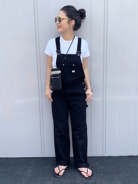 「TKEES（ティキーズ）の＜TKEES（ティキーズ）＞ トング サンダル◆（サンダル）」を使った、NANAさん（レディース・162cm）の夏コーディネート
