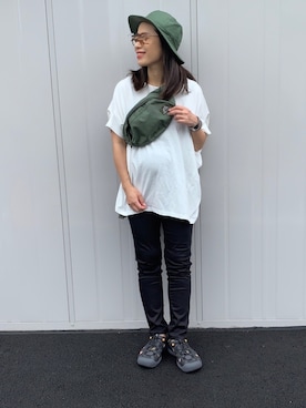「BEAMS PLUS（ビームスプラス）のアイテム」を使った、NANAさん（レディース・162cm）の夏コーディネート