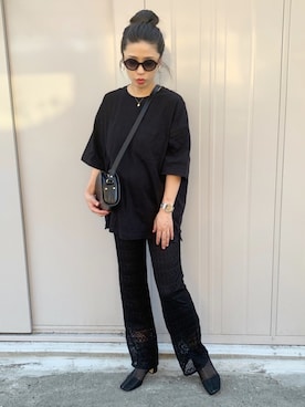 「POKER FACE（ポーカーフェイス）のアイテム」を使った、NANAさん（レディース・162cm）の夏コーディネート