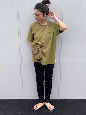 「MYSTERY RANCH（ミステリーランチ）のアイテム（バッグ）」を使った、NANAさん（レディース・162cm）の秋コーディネート