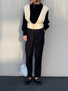 「URBAN RESEARCH Sonny Label（アーバンリサーチサニーレーベル）のアイテム（パンツ）」を使った、NANAさん（レディース・162cm）の春コーディネート