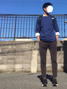 「HEX（ヘックス）のアイテム」を使った、さかさかさん（メンズ・178cm）の春コーディネート