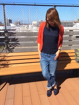 「アイテム（ドレスシューズ、ブルー系）」を使った、ORientalTRaffic ルミネ町田店さん（レディース・157cm）の夏コーディネート