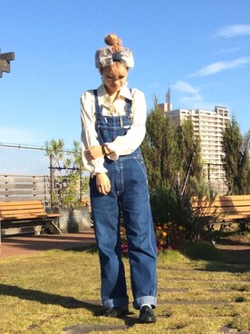 「アイテム（ローファー、グリーン系）」を使った、ORientalTRaffic ルミネ町田店さん（レディース・157cm）の秋コーディネート