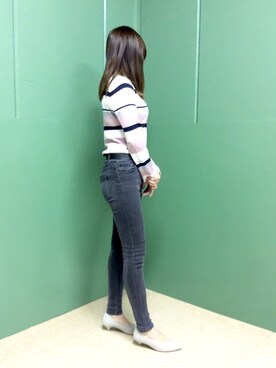 「アイテム（パンプス、グレー系）」を使った、ORientalTRaffic ルミネ町田店さん（レディース・157cm）の春コーディネート