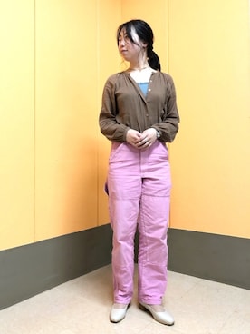 「ワークパンツ」｜「アイテム（パンプス）」を使った、ORientalTRaffic ルミネ町田店さん（レディース・157cm）の春コーディネート