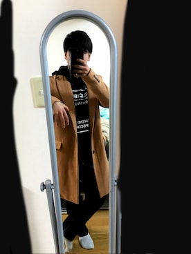 「wearhalloween2017」｜「アイテム（チェスターコート）」を使った、しんごさん（メンズ・168cm）の秋コーディネート