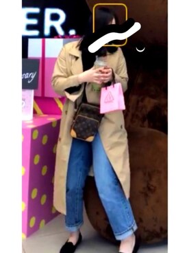 「SPINNS（スピンズ）のアイテム（トレンチコート）」を使った、キさん（レディース・163cm）の春コーディネート