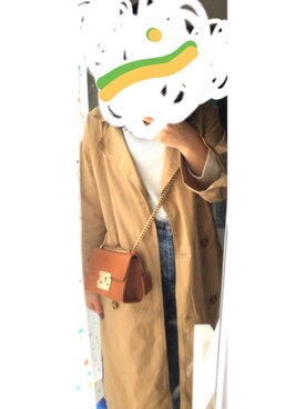 「SPINNS（スピンズ）のアイテム（トレンチコート）」を使った、キさん（レディース・163cm）の春コーディネート