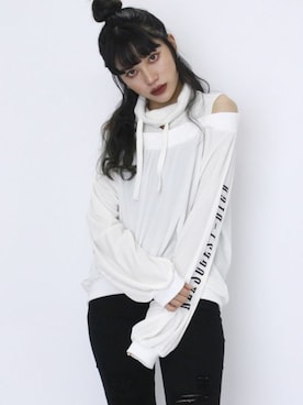 「RASVOA（ラスボア）のアイテム」を使った、RASVOA STAFFさん（レディース・164cm）の秋コーディネート