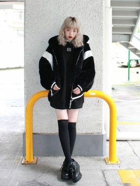 「RASVOA（ラスボア）のアイテム（その他アウター）」を使った、RASVOA STAFFさん（レディース・161cm）の秋コーディネート