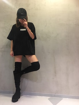 「ニーハイブーツ」｜RASVOA STAFFさん（レディース・166cm）の秋コーディネート