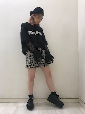 「ストリート女子」｜「アイテム（その他シューズ）」を使った、RASVOA STAFFさん（レディース・155cm）の秋コーディネート