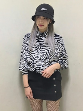 「RASVOA（ラスボア）のアイテム」を使った、RASVOA STAFFさん（レディース・164cm）の冬コーディネート