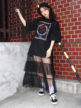 RASVOA STAFFさん（レディース・160cm）の夏コーディネート