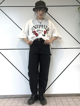 「RASVOA（ラスボア）の厚底８ホールブーツ（ブーツ）」を使った、RASVOA STAFFさん（レディース・166cm）の夏コーディネート