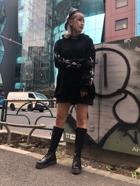 「パーカーワンピ」｜RASVOA STAFFさん（レディース・166cm）の秋コーディネート