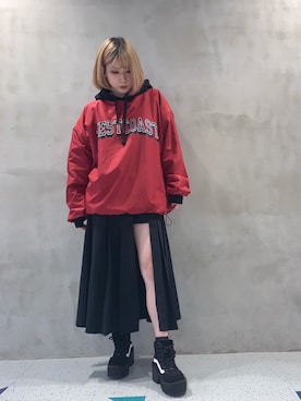 「RASVOA（ラスボア）のアイテム」を使った、RASVOA STAFFさん（レディース・157cm）の秋コーディネート