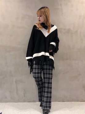 「RASVOA（ラスボア）のアイテム」を使った、RASVOA STAFFさん（レディース・156cm）の秋コーディネート