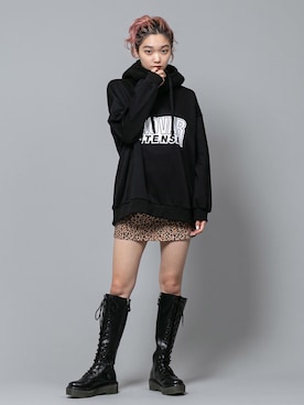 「RASVOA（ラスボア）のアイテム（スカート）」を使った、RASVOA STAFFさん（レディース・160cm）の秋コーディネート