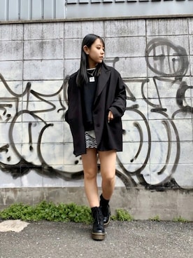 「RASVOA（ラスボア）のアイテム（スカート）」を使った、RASVOA STAFFさん（レディース・156cm）の春コーディネート