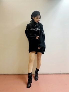 「RASVOA（ラスボア）のアイテム（トップス）」を使った、RASVOA STAFFさん（レディース・156cm）の春コーディネート