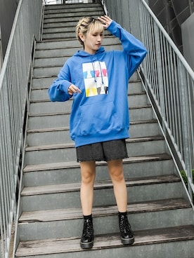 「RASVOA（ラスボア）のアイテム」を使った、RASVOA STAFFさん（レディース・166cm）の秋コーディネート