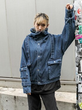 「裏ボア」｜「アイテム（ブルゾン）」を使った、RASVOA STAFFさん（レディース・166cm）の秋コーディネート