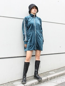「編み上げブーツ」｜RASVOA STAFFさん（レディース・166cm）の秋コーディネート